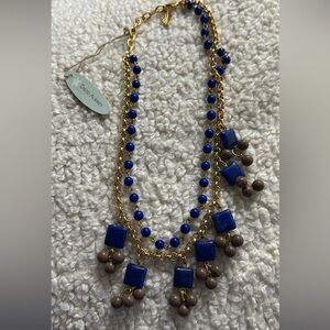 NTW David Aubrey Blue and Gold Necklace